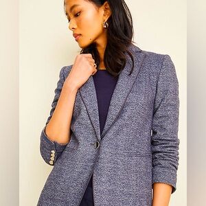 Petite Hutton blazer in herringbone